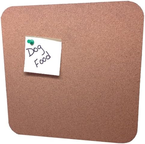Amorim Cork 4 U Nature 11 x 11 x .312 Inches Functional Cork Board/Tile with Radiused Corners (890504)