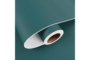 HotDecor Carta da Parati Adesiva Blu 60cm X 300cm Pellicola Adesiva per Mobili Decorazioni Pareti Carta da Parati Camera Letto Cucina Opaca Lavabile Rotolo Adesivo per Mobili Cassetti Armadio