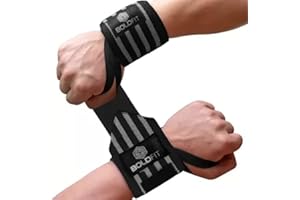 Boldfit Wrist Supporter for Gym Wrist Band for Men Gym & Women with Thumb Loop Straps - Wrist Wrap Gym Accessories for Men Ha