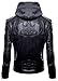 Price comparison product image Brando Batman Logo Biker Faux Leather Detachable Hoodie Costume Jacket