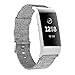 Price comparison product image Javpoo Accessory Bands Compatible Fitbit Charge 3, Woven Canvas Fabric Replacement Strap Sport Watch Band Compatible Fitbit Charge 3 Smartwatch