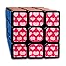 Produktbild Classic Heart Pattern In Vivid Pink Magic Speed Cubes Sets 3x3x3 Puzzles Toys Solid & Durable (56mm)