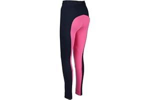 Avon Equine Horse Riding Child Soft Stretchy Jodhpurs JODS JODPHURS Child/Girls Cotton Lycra Soft Jods Knee Patch Equestrian Jodh Children Pants Two Tone