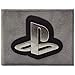 Price comparison product image Playstation Original Logo Silver Badge ID & Card Bi-Fold Wallet