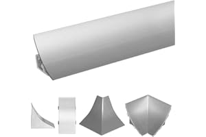 HOLZBRINK Jonction d’Angle rentrant, connecteur pour Profil d’étanchéité pour Plan de Travail, Coin intérieur, Aluminium 100% PVC 23x23 mm, 1 pc