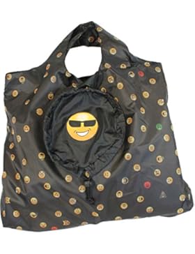 Emoticon Shopper-Bag - Faltshopper - wiederverwendbare Einkaufstasche lustig bedruckt