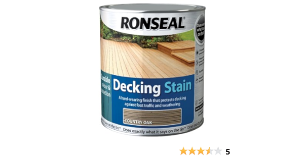 Ronseal Dsco5l Decking Stain Country Oak 5 Litre Amazon Co Uk Diy Tools Ronseal Dsco5l Decking Stain Country Oak 5 Litre Amazon Co Uk Diy Tools