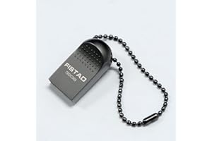 FISTAD Chiavetta USB 32 GB, Mini Pen Drive 32gb Metallo Penna USB 32GB Portatile USB Key 32gb Applicabile a Portachiavi per PC, Laptop, Smart TV, Auto Ecc (Nero)
