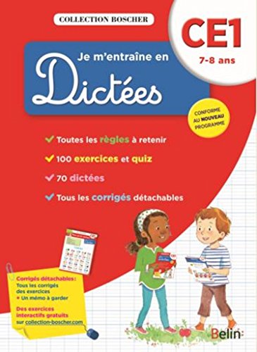 Boscher Je m'entraîne en dictées CE1 2017 Boscher Je m'entraîne en dictées CE1 2017