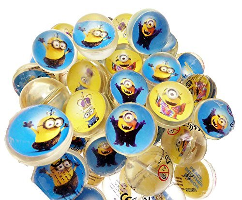 12 x Flummi Dopsball Jet Ball Minions ca. 27 mm