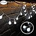 Produktbild LED Globe Lichterkette,Tonskooners [2 Pack] 33FT/10M 60 LEDs 8 Modi USB-Stromversorgung led kugeln lichterkette für Weihnachten, Hochzeit, Party (Kaltes Weiß)