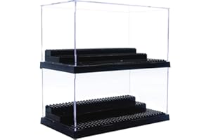 XIN·SHI 2 PCS Minifigures Display Case Box for LEGO Lovers Protect Your Minifigures from Dust and Water Stains