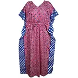 Indiatrendzs Women Cotton Kaftan Nighty Plus Size Sleepwear (Chest 56)