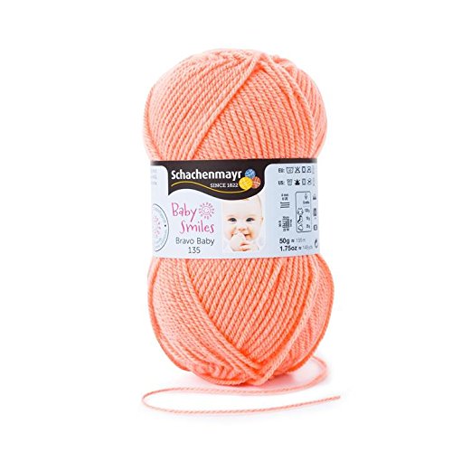 Schachenmayr 9807569-01024 Handstrickgarn, Wolle, apricot, 15 x 6 x 6 cm