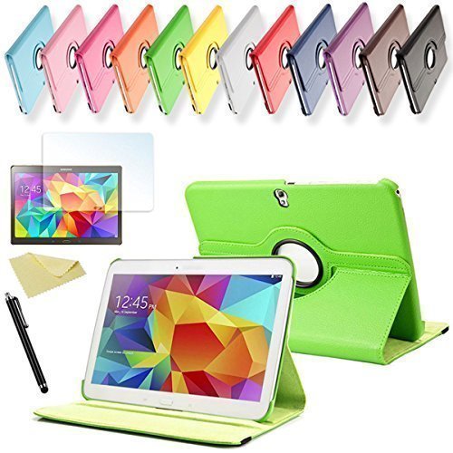 SVS 3in1 SET Tab S 10.5 360° Schutzhülle + Folie + Pen Samsung Galaxy Tab S SM-T800 / T801 / T805 Tasche Etui (Grün)