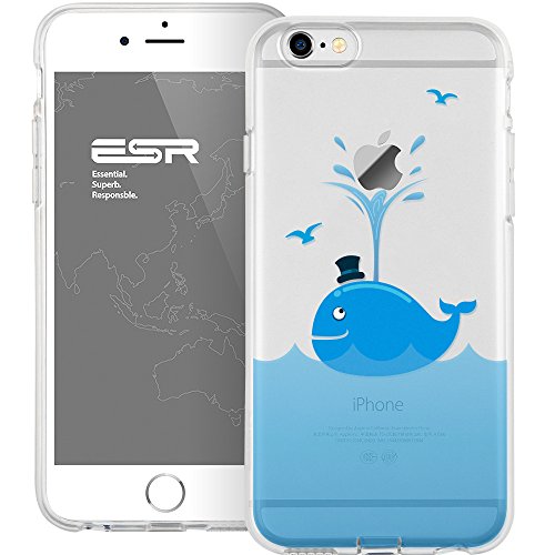 iPhone 6 6s Funda  ESR Suave Carcasa iPhone 6 6s Case Cover Silicona Funda para Apple iPhone 6   iPhone 6s - Ballena