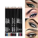 ★ Fácil de dibujar una delicada línea fina. Hermosos tonos alrededor de los ojos duran mucho tiempo. Ideal para hacer una definición de precisión y un efecto más grueso.