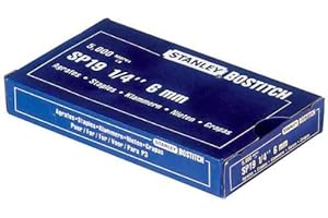 STANLEY Lot de 3 boîtes de 5000 Agrafes Bostitch SP19 1/4 bleue