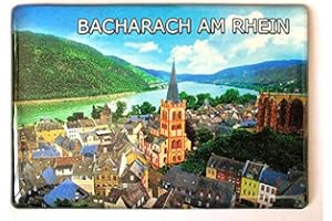 Bacharach am Rhein, Tyskland souvenir-kylskåpsmagnet Fridge Magnet 0204211