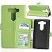 Produktbild Nancen LG V10/H900 (5,7 Zoll) Lederhülle Neu Style Acht Farbe Weich PU Flip Case Ledertasche/Schutz Etui, Einfach Vintage Kollektion Karten Slot Foto Wallet Hülle Handy Tasche Zubehör