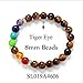 Produktbild Stillshine - Chakras Yoga Meditation Healing Balancing Runde Stein Perlen Stretch Perle Kette, Charm Herren Frauen Geschenkbox (Stil 1)