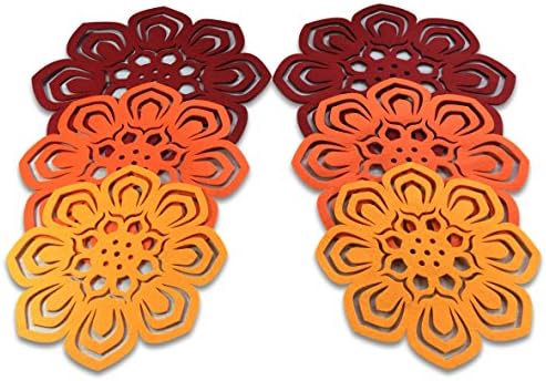 Pan &amp; Pot Protectors - Set of 6: 2 x 15in, 2 x 13in, 2 x 11in – Premium Thick Felt Surface Protectors &amp; Dividers - Great for Non-Stick and Teflon Kitchenware – Perfect as Pot Holders, Table Placemats or Coasters