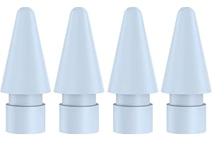 GRTHTATI 4 Pack Coloful Replacement Tips Compatible with Apple Pencil 2nd Generation, Apple Pencil 1st Generation & Apple Pencil USB-C, Wear-Resistant iPencil Nibs (Blue)