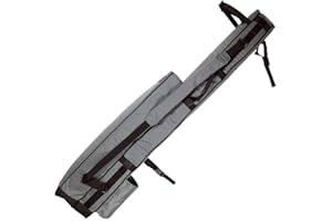 Tronixpro Double Competition Quiver - Grey Black | Sea Fishing Beach Rod Holdall | Fits 4x Shore Fishing Rods, 1x Shelter, 1x Rest | Adjustable Balance | Water Resistant | Full Length Zip | 145cm