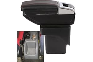 SZSS-CAR Kompatibel mit Leder Auto Mittelkonsole Armlehne Box Ford Focus 2 MK2 2005 2006 2007 2008 2009 2010 2011 Armlehnen Aufbewahrungsbox