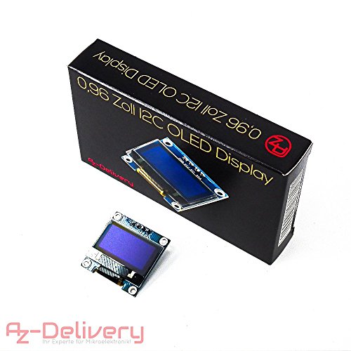 AZDelivery Pantalla OLED Display I2C 128 x 64 p  xeles 0 96 pulgadas para Arduino y Raspberry Pi