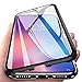 Produktbild Yichxu Huawei Mate 10 Pro Hülle Magnet, Magnetische Adsorption Handyhülle für Huawei Mate 10 Pro, Einteiliges 360 Grad Gehärtetes Glas Schutzhülle Panzerglasfolie Durchsichtige Case Cover, Schwarz