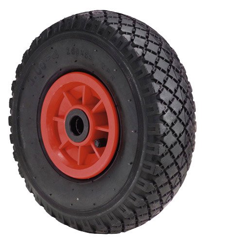 Wolfpack 11110605 Rueda Carretilla Sacos Neumática llanta plástico 20 mm.