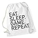 Produktbild Certified Freak Eat Sleep Game Repeat Gymsack White