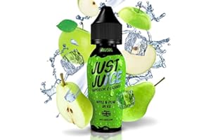 VAPE PIPER E-liquid Apple & Pear on Ice JUST JUICE 50ml - 70% VG / 30% PG - Delicioso líquido de manzana y pera con toque fresco - Para cigarrillos electrónicos Vaper Mod Rda Rdta Rta