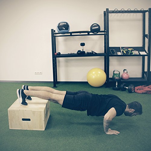 Plyobox Jumpbox Sprungkasten aus Holz von POWRX für Plyometrisches Training - 7
