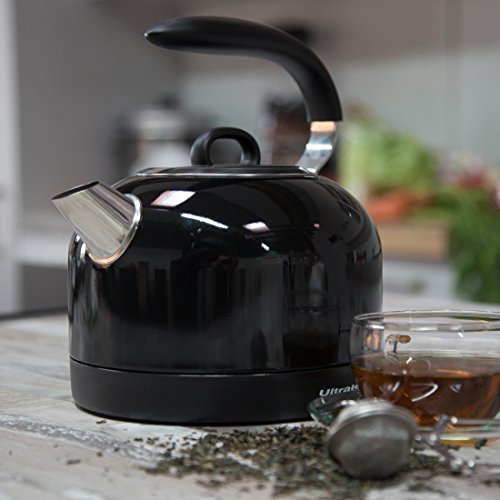 Ultratec Wasserkocher im Retro-Design, kabellos mit Kontrollleuchte, 1,7 l, 2.200 Watt - 3