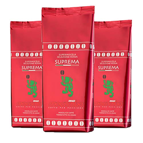 3 x Mocambo Kaffee Espresso - Suprema, 1000g Bohnen