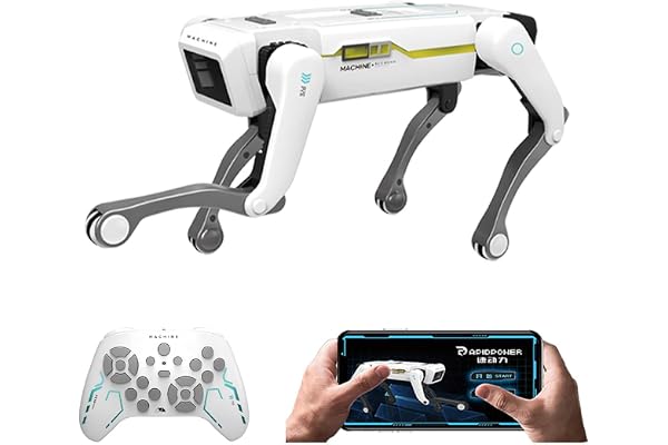 Teeggi Robot chien jouet télécommandé, robot intelligent contrôlable par application, programmeable, capable de danser, écouter de la musique et interagir