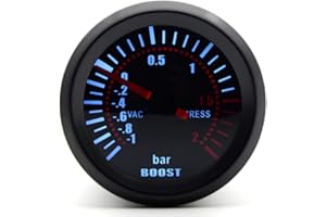 FRFJY Universel 52mm Affichage Numérique Turbocharger Jauge de Pression Léger Pression Turbocharger Instrument Instrument De Voiture DC 12 V