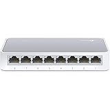 TP-LINK TL-SF1008D 8-Port 10/100 Mbps Mini Desktop Switch - White