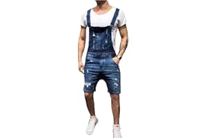 Pejihota Tuta da uomo in denim Saltorina nera Tuta alla moda Lettere Abbigliamento da lavoro regolabile Tuta slim fit con tasche