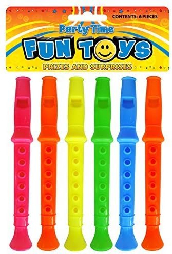 36 X Mini Flutes Whistle Recorders Birthday Party Loot Bag Pinata Toys Fillers