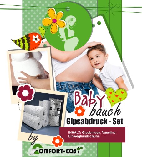 Gipsabdruck Set Babybauch Schwangerschaftsbauch Gipsbinden