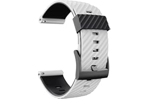 KINOEHOO Correas para relojes Compatible con Suunto 7/9/9 baro/D5/spartan sport Pulseras de repuesto.Correas para relojesde silicona.