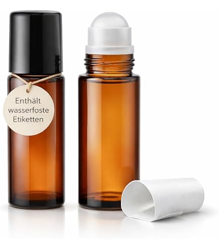 Roll-on aus transparentem Glas 50 ml, Behälter für Deodorant