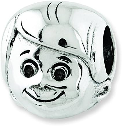 Sterling Silver Reflections Little Boys Head Bead Charm