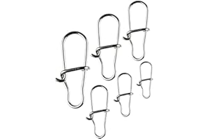 ‎LMAB LMAB Snaps Angeln Ultra Strong, Karabiner Einhänger Wirbel Duo Lock für das Zander-Angeln, zum Spinnfischen für Barsch, Forelle, Zander & Hecht, Größe 000, XS extra klein bis XL,