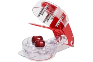 TIIYEE Snocciolatore Ciliegie, Togli Noccioli Ciliegie, Leva Nocciolo Ciliegie, Denocciolatore Cherries Snocciolatu Strumento Ciliege Seed Remover Gadget Adatto Frutti Noccioli Rimuove Preparare Marmellata