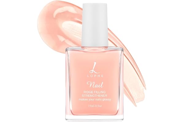 LOPHE Soin Ongles Fortifiant pour Ongles Abîmés et Cassants,Traitement Anti-Casse Intense,Action Réparatrice Profonde,Renforce et Répare les Ongles Fragilisés 15ml,Rose