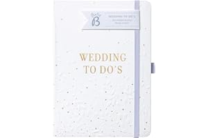 Busy B Wedding To Do Book - biały i złoty organizer ślubny w rozmiarze A5, jeden rozmiar